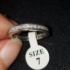 Sterling silver wedding band